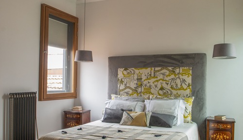 Apartamento panorámico, 1 cama de matrimonio grande, vistas al jardín