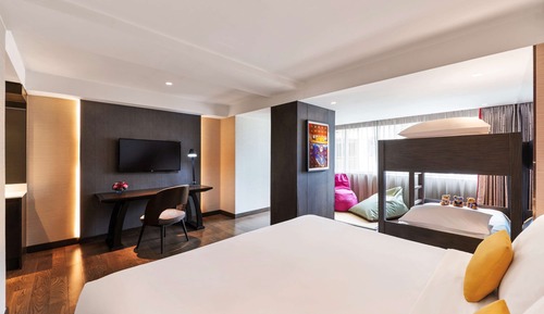 Habitación familiar, varias camas