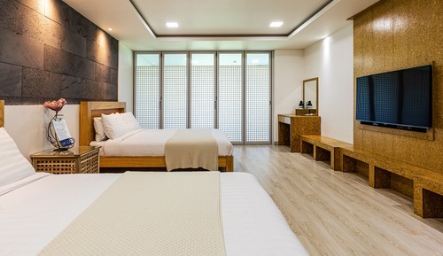 Habitación familiar, vistas al mar