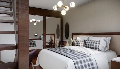 Habitación doble, bañera de hidromasaje, vistas al mar