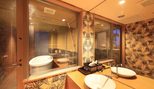Habitación tradicional con 2 camas individuales (Japanese,OpenAirBath,3rdFloor,2Futons)