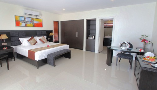 Habitación de lujo, 1 cama de matrimonio grande, vistas al jardín