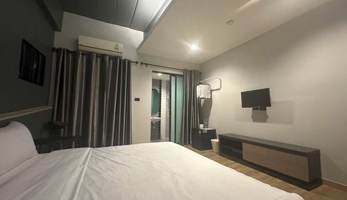 Habitación de diseño, 1 cama de matrimonio grande