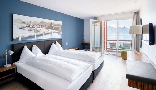 Habitación doble, balcón, vistas al lago