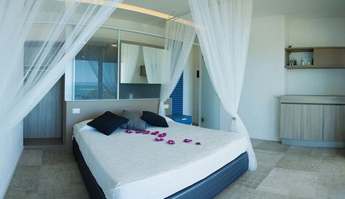 Habitación Deluxe doble, terraza, vistas al mar
