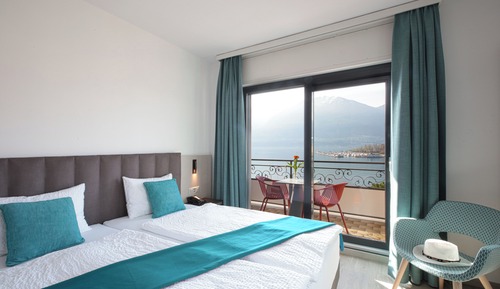 Habitación panorámica doble, balcón, vistas al lago