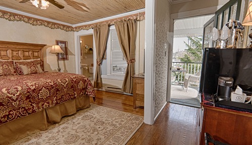 Suite estudio romántica, 1 cama de matrimonio grande, bañera de hidromasaje, vistas al río