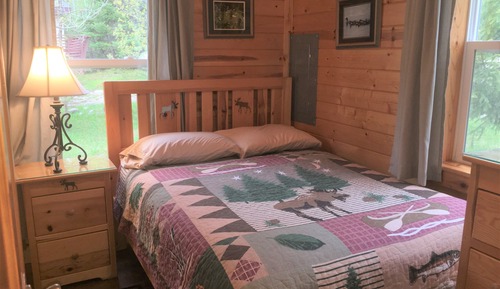 Cabaña, 2 habitaciones, vistas al lago, junto al lago