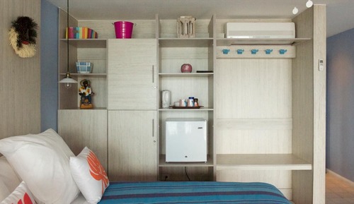 Habitación, 1 cama de matrimonio grande, balcón, vistas a la bahía (Casa Congo)