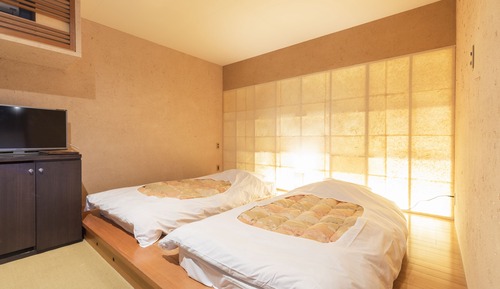 Habitación Deluxe, no fumadores (Tatami Area and Open-Air Bath (Ai))