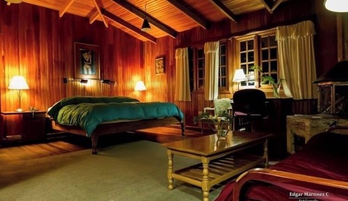 Suite junior, 1 cama de matrimonio grande con sofá cama, chimenea, vistas a la montaña