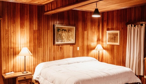 Suite junior, 1 cama de matrimonio grande con sofá cama, chimenea, vistas a la montaña