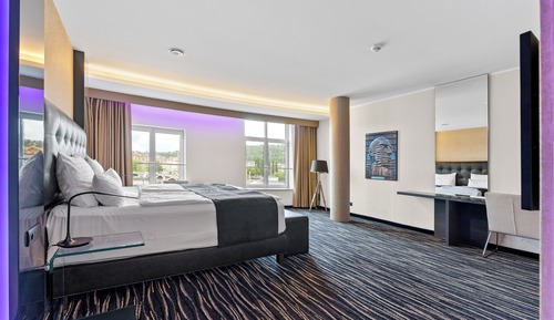 Habitación Deluxe con 1 cama doble o 2 individuales, vistas a la ciudad