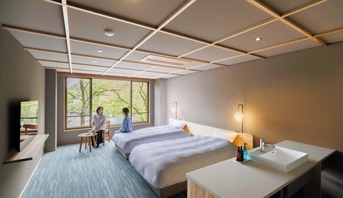 Habitación básica con 2 camas individuales, no fumadores, vistas a la montaña