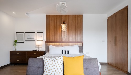 Habitación Deluxe, 1 cama de matrimonio grande con sofá cama, cocina básica, vistas a la ciudad