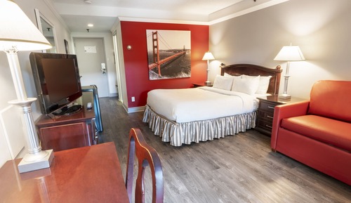Habitación clásica, 1 cama de matrimonio con sofá cama, vistas al jardín