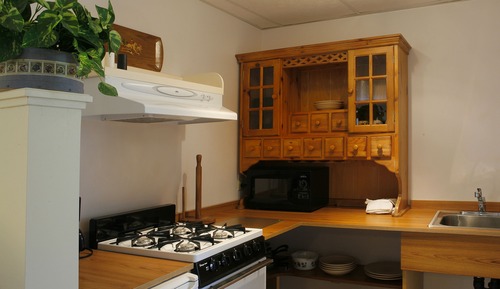 Habitación, 1 cama de matrimonio, cocina básica