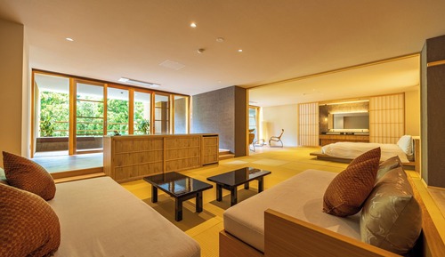 Habitación cuádruple presidencial (with Open-Air Bath [Ten])