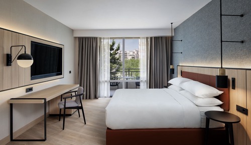 Suite, 1 cama de matrimonio grande con sofá cama, no fumadores, vistas a la ciudad
