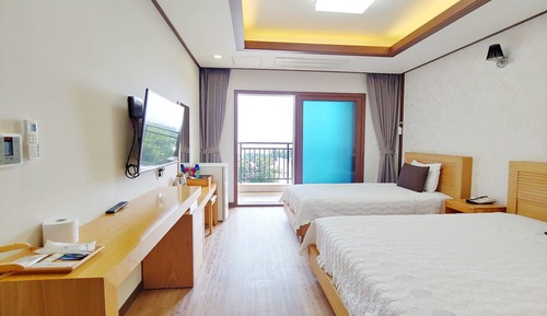 Habitación Deluxe con 2 camas individuales, vistas al mar