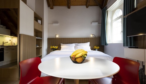 Estudio Deluxe, 1 cama de matrimonio grande, cocina