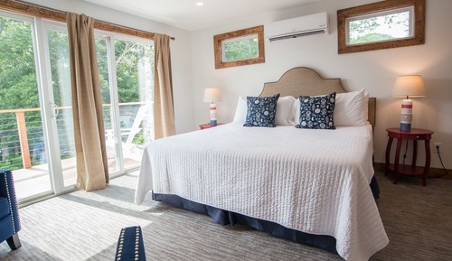 Habitación Deluxe doble, 1 cama de matrimonio grande, vistas parciales al mar