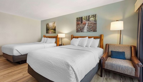 Habitación estándar, 2 camas de matrimonio, no fumadores