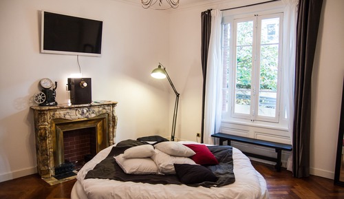 Habitación de lujo doble, baño privado, vistas al jardín (Frères Lumière)