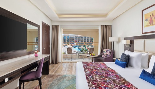 Habitación Deluxe doble, vistas parciales al mar