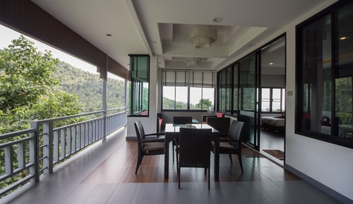 Habitación de lujo, cocina básica, vistas al mar