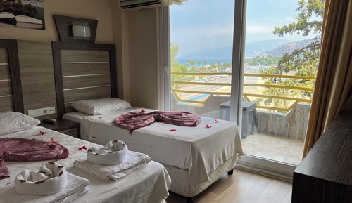 Habitación estándar doble, 1 habitación, vistas parciales al mar