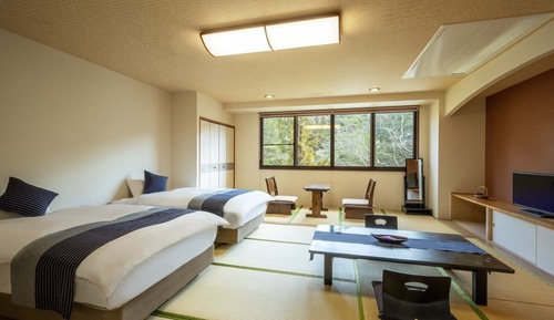 Habitación con 2 camas individuales, no fumadores (Japanese Modern SAYURITEI)