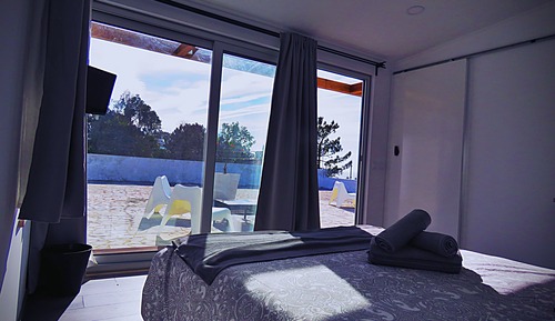 Habitación panorámica doble, 1 cama doble, terraza, vistas al mar