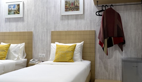Habitación superior con 2 camas individuales, accesible para personas con discapacidad