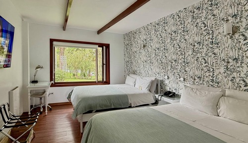 Habitación tradicional, 2 camas dobles, no fumadores, vistas al jardín