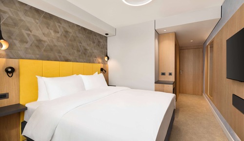 Habitación, 1 cama de matrimonio grande, accesible para personas con discapacidad (Roll-In Shower)
