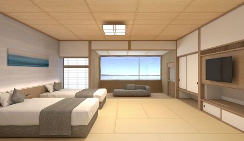 Superior Japanese Bed Twin With Bath Non-Smoking
