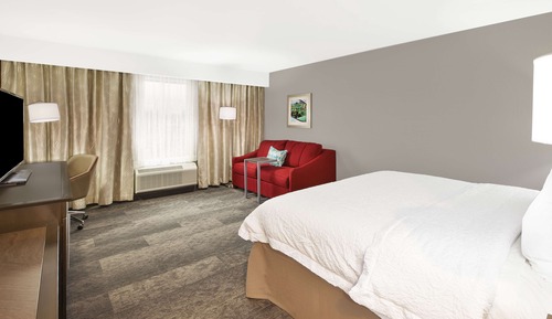 Habitación, 1 cama de matrimonio grande con sofá cama, no fumadores, frigorífico y microondas