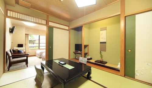Habitación tradicional, 2 camas individuales, vistas a la montaña (Japanese Western Style)