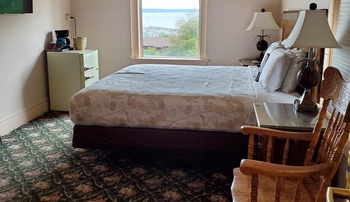 Habitación individual estándar, 1 cama de matrimonio grande, vistas al mar