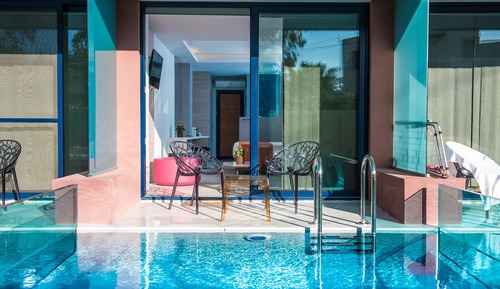 Habitación doble, piscina privada