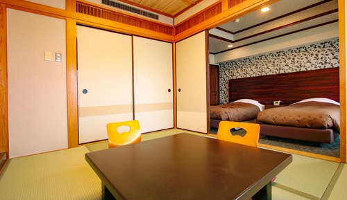 Habitación estándar con 2 camas individuales, no fumadores (Japanese-Western-Style, Sea Side)