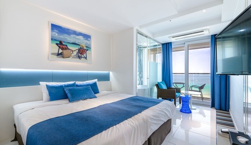 Habitación doble, terraza, vistas al mar