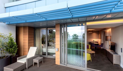 Suite junior, balcón, vistas al jardín