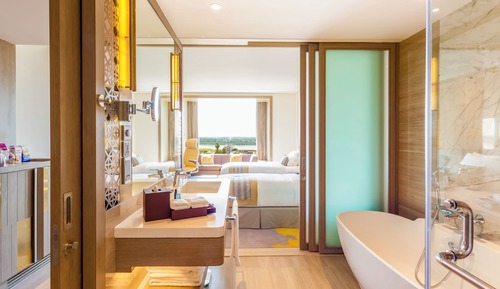 Habitación estándar, 2 camas individuales, vistas a la piscina