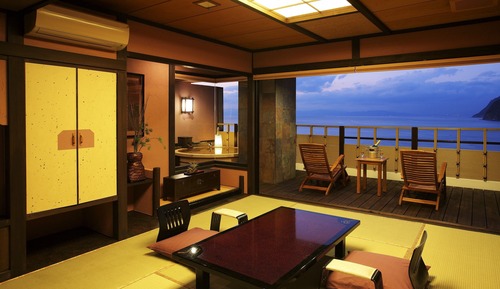 Habitación tradicional, bañera de hidromasaje, vistas al mar (Executive, Japanese Style)