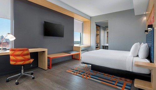 aloft, Habitación, 1 cama de matrimonio grande, no fumadores, vistas a la ciudad