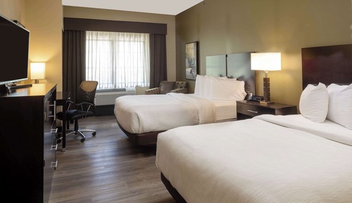 Habitación estándar, 2 camas de matrimonio, no fumadores, frigorífico y microondas