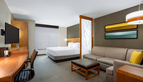 Habitación, 1 cama de matrimonio grande con sofá cama