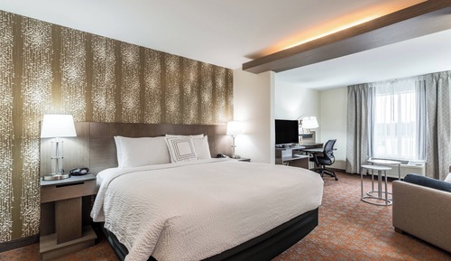 Estudio, 1 cama de matrimonio grande con sofá cama
